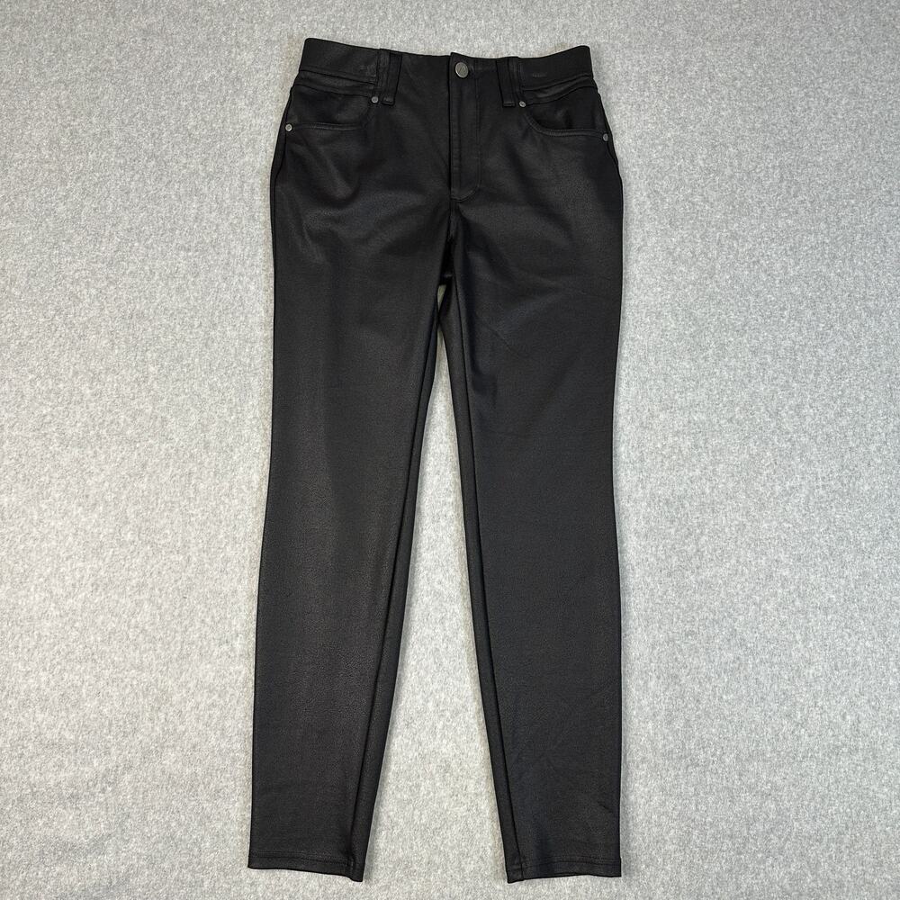 Simply Vera Wang Ponte Pants Women M Black Slim Fit High Rise Skinny Office Work